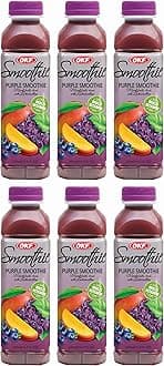 OKF Smoothie, Multi Vitamin Premium New Drink, 16.9 Fluid Ounce (Purple Smoothie, 6 Pack)