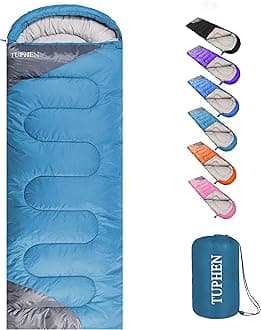 tuphen Sleeping Bag - 3-4 Seasons Camping Sleeping Bags for Adults for Hiking, Backpacking, Cold Weather & Warm Lightweight Travel Gear