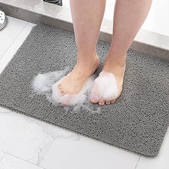 - Non Slip Bathtub Mat,Anti Slip Shower Mat,Fast Drying Bath Tub Mats,Foot Scrubber Mat,Anti Slip Mat for Tub,Floor,Bathroom,Home,Kitchen,Hotel