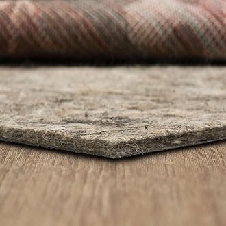 Mohawk Home 9' x 13' Non Slip Rug Pad Gripper 1/2 Thick Dual Surface Felt + Rubber Gripper - Safe for All Floors