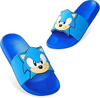 Sliders for Boys Non Slip Shower Beach Pool Shoes for Holiday Travel Gamer Summer Slippers