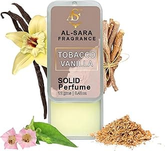 Tobacco Vanilla Solid Perfume | Alcohol-Free, Long-Lasting Warm & Sweet Fragrance | 12g Non-Greasy Solid Perfume for Men & Women | Portable & Travel-Friendly Cologne