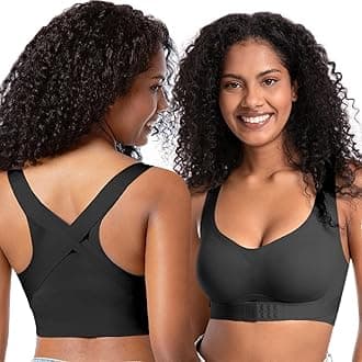 Posture Bra for Women Wireless Push Up Bralette Full Coverage Back Support Brasieres
