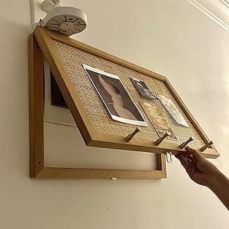 Modern Electric Meter Box Cover Decorative Wall, 50 60 Cm Long Free Punching Decorative Fuse Box Covers for Hide Pictures Cover Painting Hanging Pictures, Wooden Creative Switch Box ( Size : Small )