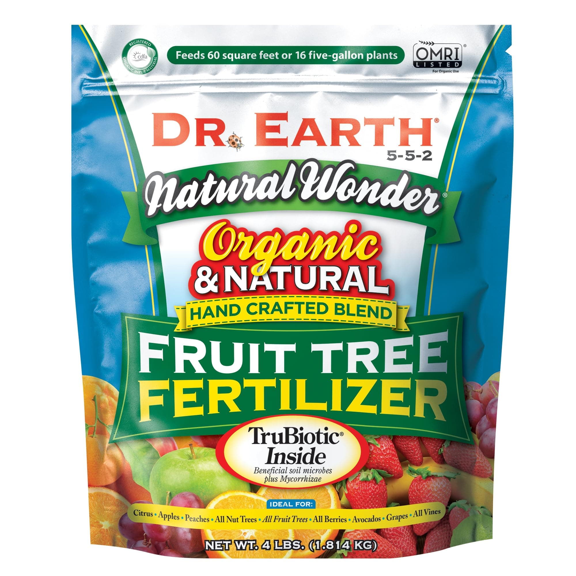 708P Organic 9 Fruit Tree Fertilizer In Poly Bag, 4-Pound