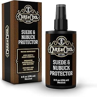 Suede and Nubuck Protector (8 oz). Waterproofing, Anti-Dust and Stain Formula for Boots, Shoes, Bags, and Jackets while Preserving Breathability & Texture. Setting the Standards Since