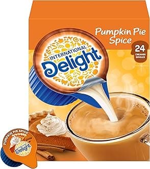 Coffee Creamer Singles, Pumpkin Pie Spice, 24 Count (Pack of 6)