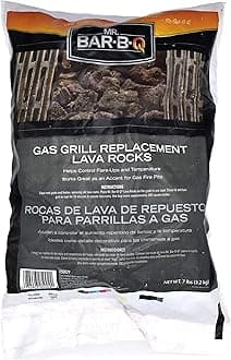 7 Lb. Bag of Natural Lava Rocks for Backyard BBQ Cooking, Burner Grill, Firepit, Bonfires, Campfire, Indoor Fireplace, Fire Bowl, Lava Rocks for Gas Grill Charbroilers by FryOilSaver Co. (Pack of 1)