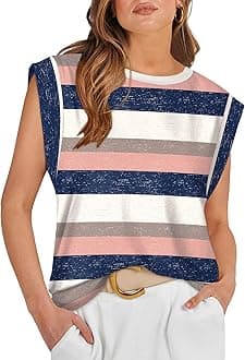 WIHOLL T-Shirt Tops Damen mit V-Ausschnitt Kurzarm