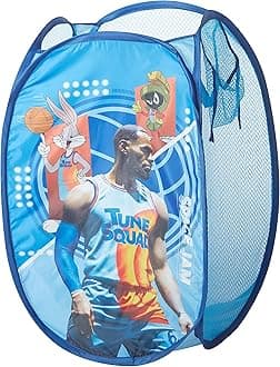 Space JAM: A New Legacy Pop Up Laundry Storage Hamper with Handles, 21" H x 13" L x 13" W