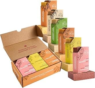 crate 61 citrus soap 6-pack box set, 100% vegan cold process bar soap, scented with premium essential oils and natural flavors, for men and women, face and body.