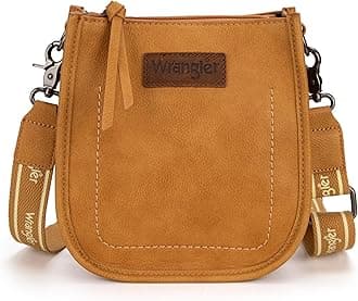 WranglerSmall Crossbody Bag for Women Western Shoulder Purse with Adjustable Strap