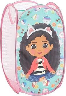 Gabby's Dollhouse Pop Up Hamper with Durable Carry Handles, 21'' H x 13.5'' W X 13.5'' L