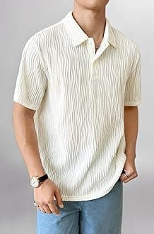 Leriya Fashion Cotton T-Shirt for Men – Soft Breathable Fabric | Regular Fit Half Sleeve Collar Tee for Summer Casual Wear (Available in Plus Size)