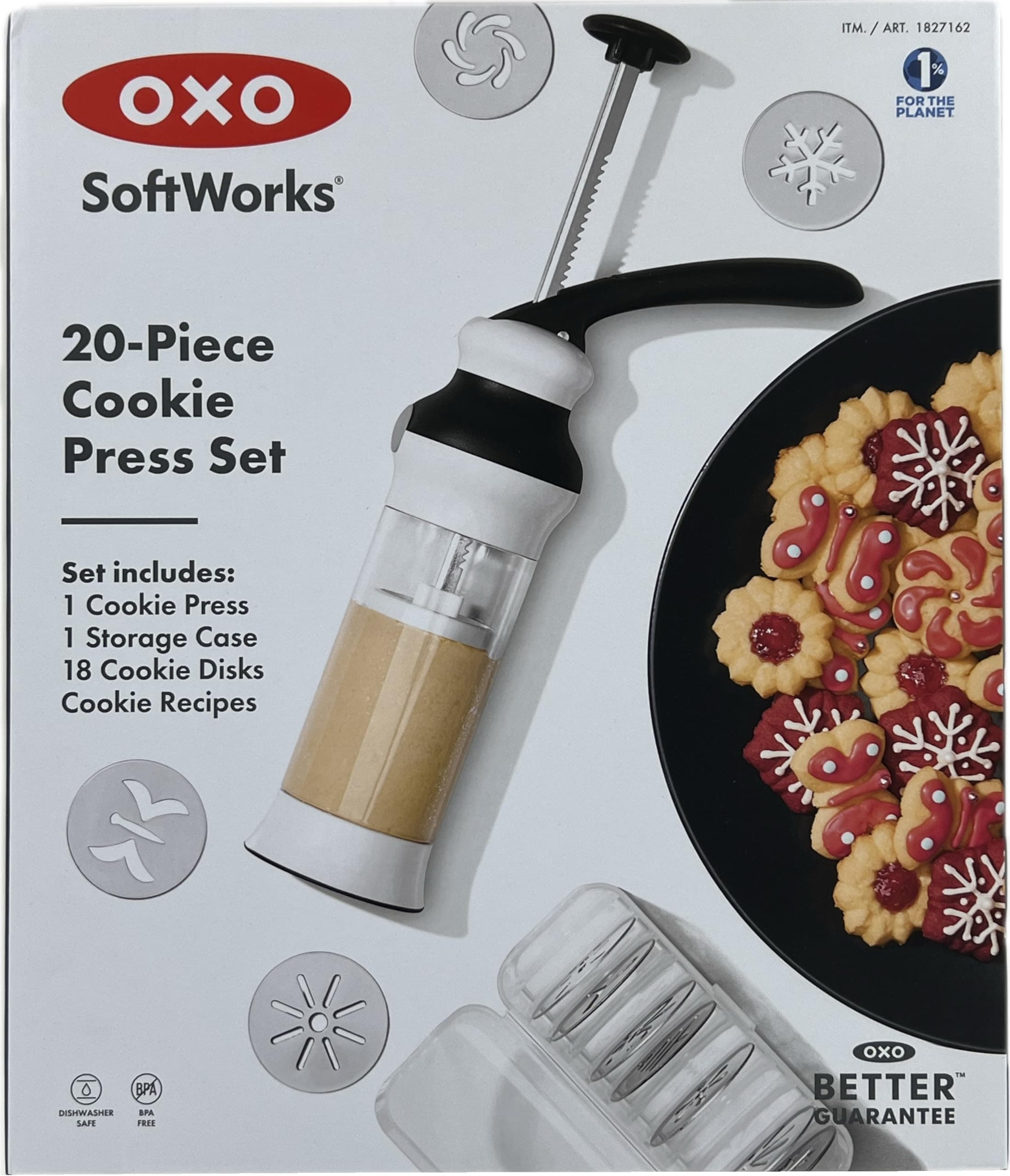OXO Softworks 20-Piece Cookie Press Set