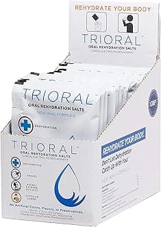 TRIORALRehydration Electrolyte Powder Packs - WHO New Hydration Supplement Salts Formula - Combat Dehydration from Workouts, Excessive Fluid Loss and Much More - 15 Drink Mix Packets