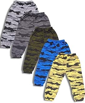 Boys' Army Printed Track Pant (Pack of 5)