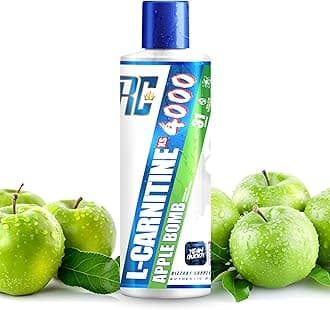 Ronnie Coleman Signature Series L Carnitine XS 4000 Liquid, Stimulant Free, Sugar Free, Zero Carbs, Lean Muscle Strength Support for Men & Women, 16 Oz (16 oz, Apple Bomb (4000))