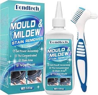 Mould Remover Gel, Household Mould and Mildew Remover and Cleaner for Black Washing Machine, Kitchen, Bathroom Sink, Tile, Grout, Stains (5 fl oz 1 Pack)