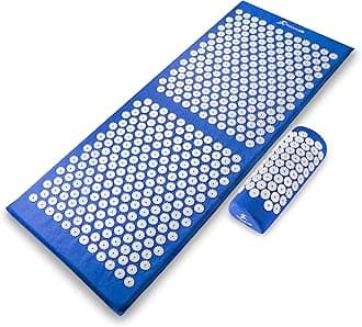 ProsourceFit Acupressure Mat and Pillow Set for Back/Neck Pain Relief and Muscle Relaxation
