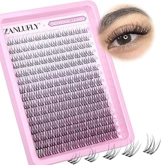 Lash CLusters Wispy Eyelash Clusters Natural Lash Extensions C Curl DIY Eyelash Extensions zanlufly 180Pcs Individual Lashes(9MM 10MM 12MM 14MM 16MM)