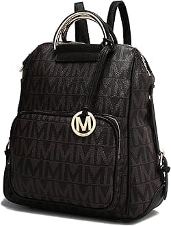 MKF CollectionMKF Backpack Purse for Women & Teen Girls – PU Leather Top-Handle Ladies Fashion Travel Pocketbook Bag – Daypack