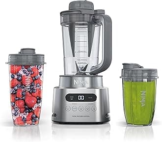 SS151 TWISTi Blender DUO, High-Speed 1600 WP Smoothie Maker & Nutrient Extractor* 5 Functions Smoothie, Spreads & More, smartTORQUE, 34-oz. Pitcher & (2) To-Go Cups, Gray