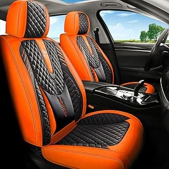 INZU Car Seat Cover 5-Seats Full Set Universal fit, Suitable for Most Cars, S...