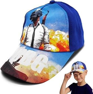 VRITRAZ Kids Baseball Cap Adjustable Strap | Lightweight & Comfortable | Casual Wear Hat for Boys & Girls (4–10 Years)