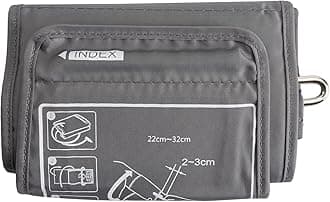 Anmol Single Tube Long Regular Size Blood Pressure Monitor Machine Arm Cuff (10-19cm) - Compatible with all Digital BP Monitor (Small), Grey