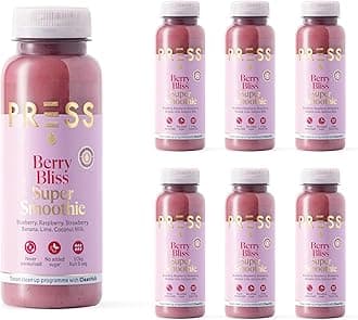 Press, Berry Bliss Super Smoothie, 250ml X 6, Cold Pressed Berry Smoothie, Vegan Friendly