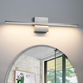 Bathroom Light Fixtures Over Mirror - 24inch Dimmable Brushed Nickel Vanity Lights for Bathroom 18W LED Vanity Light Bar 3500K Modern Wall Sconce Lighting for Mural