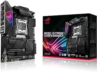 ASUS ROG STRIX X299-E GAMING II (INTEL X299) ATX motherboard LGA 2066 on-board Wi-Fi 6 (802.11ax) 2.5 Gbps LAN USB 3.2 Gen 2 SATA three M.2 OLED and Aura Sync RGB lighting Black