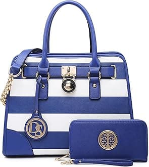 DASEIN Women Handbags Top Handle Satchel Purse Shoulder Bag Briefcase Hobo Bag Set 2pcs