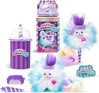 Cotton Candykins, Fluffy Fun for Everyone, Premium Soft Squishy soft toy & Surprise Plush Toy Inside, Perfect for Play & Collecting, Suitable for Girls and Boys Ages 5+