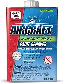 KLEAN-STRIP Aircraft Paint Remover, Professional Grade Paint Stripper for Cars & Metal Surfaces, VOC Compliant, 1 Quart