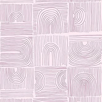 VEELIKE Boho Pink Geometric Wallpaper Peel and Stick Abstract for Bedroom Bathroom Nursery 17.7''x354'' Self Adhesive Removable Art Deco Contact Paper for Walls Cabinets