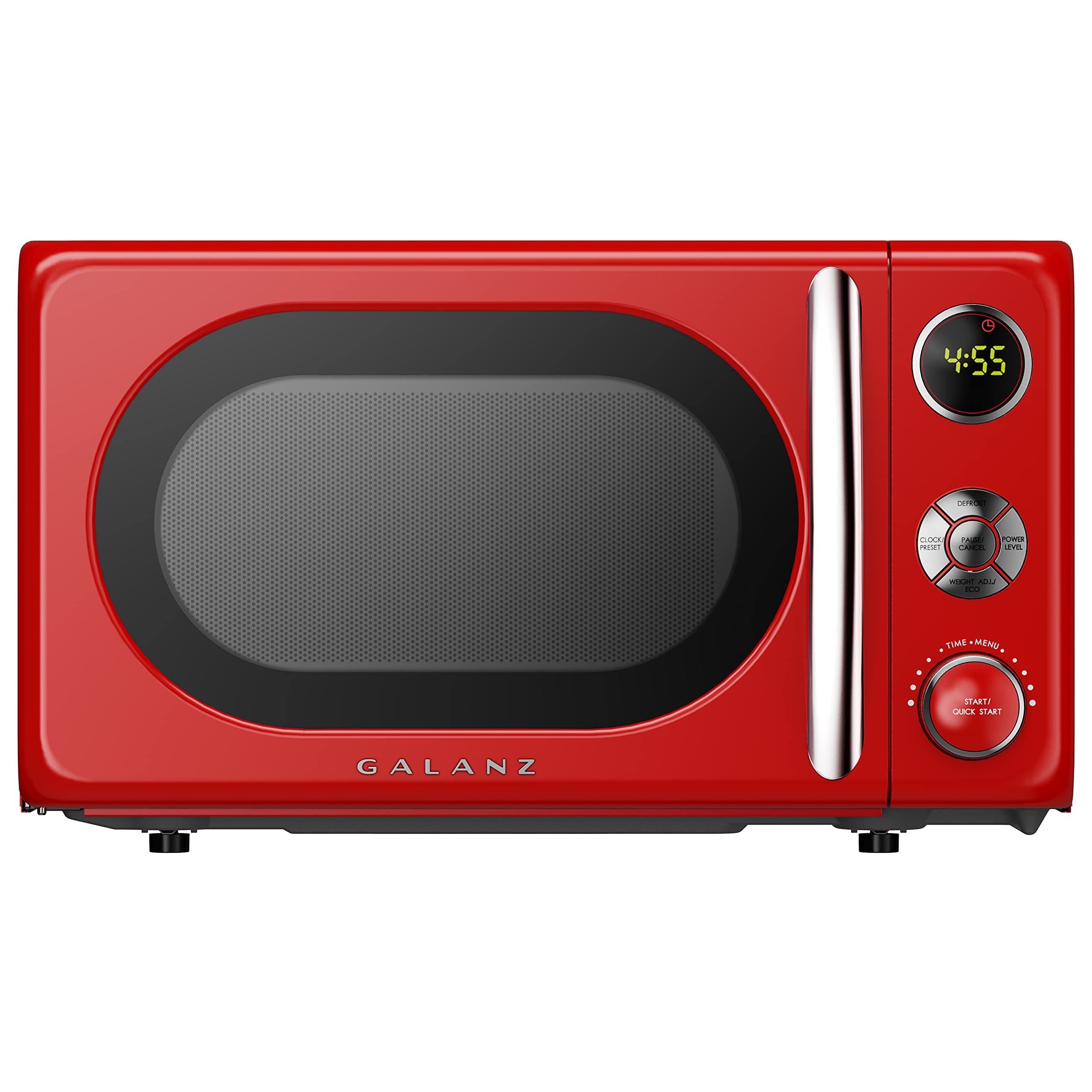 GLCMKA07RDR-07 Microwave Oven, LED Lighting, Pull Handle Design, Child Lock,Retro Red, 0.7 Cu.Ft