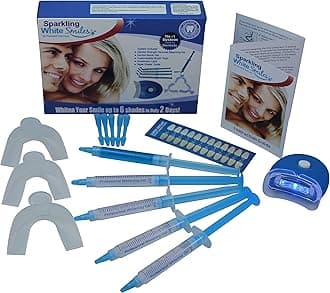 Professional at Home Teeth Whitening System by Sparkling White Smiles | Whitens & Brightens Up to 6 Shades in 2 Days | Safe, Mess-Free, Easy to Use, Gentle & Effective Results
