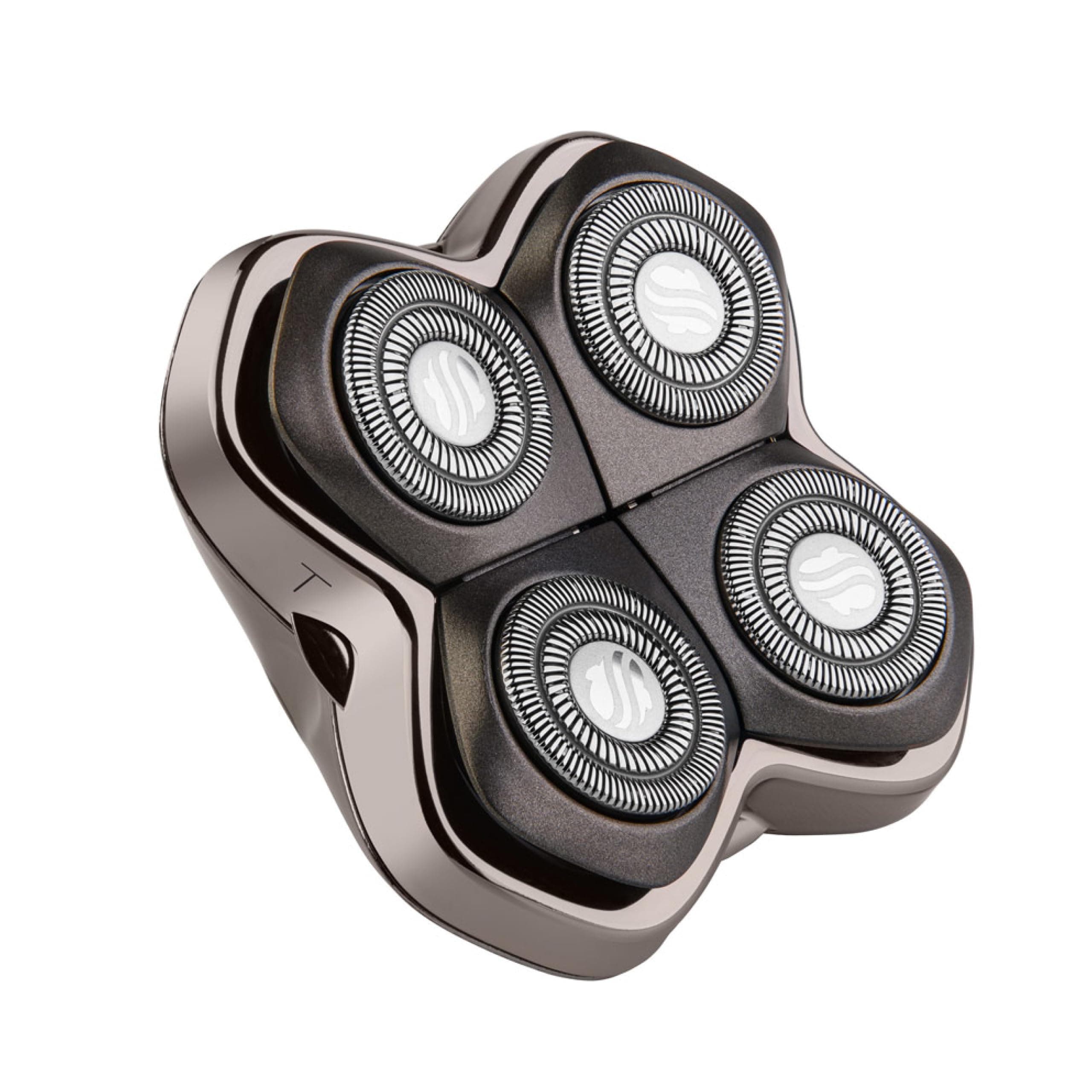 skull shaver Baron 4 Head Replacement Blade: For Bald Head shaver, Waterproof, No Nicks, Stainless Steel, Easy Cleaning, Suitable For Sensitive Skin, Black