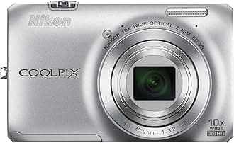 Nikon COOLPIX S6300 Compact Digital Camera - Silver (16MP, 10x Optical Zoom) 2.7 inch LCD