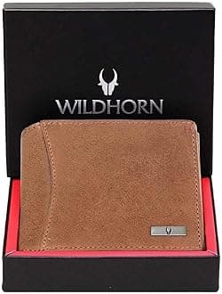 WildHorn Leather Wallet for Men, Tan Hunter,(Pack of 1)