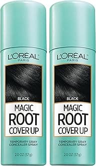 L'Oreal Paris Hair Color Root Cover Up Hair Dye Black 2 Ounce (Pack of 2) (Packaging May Vary)