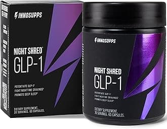 Night Shred GLP-1 - Nighttime Metabolic + Sleep Support* - Akkermansia + Ashwagandha - 60 Capsules. 30 Servings.