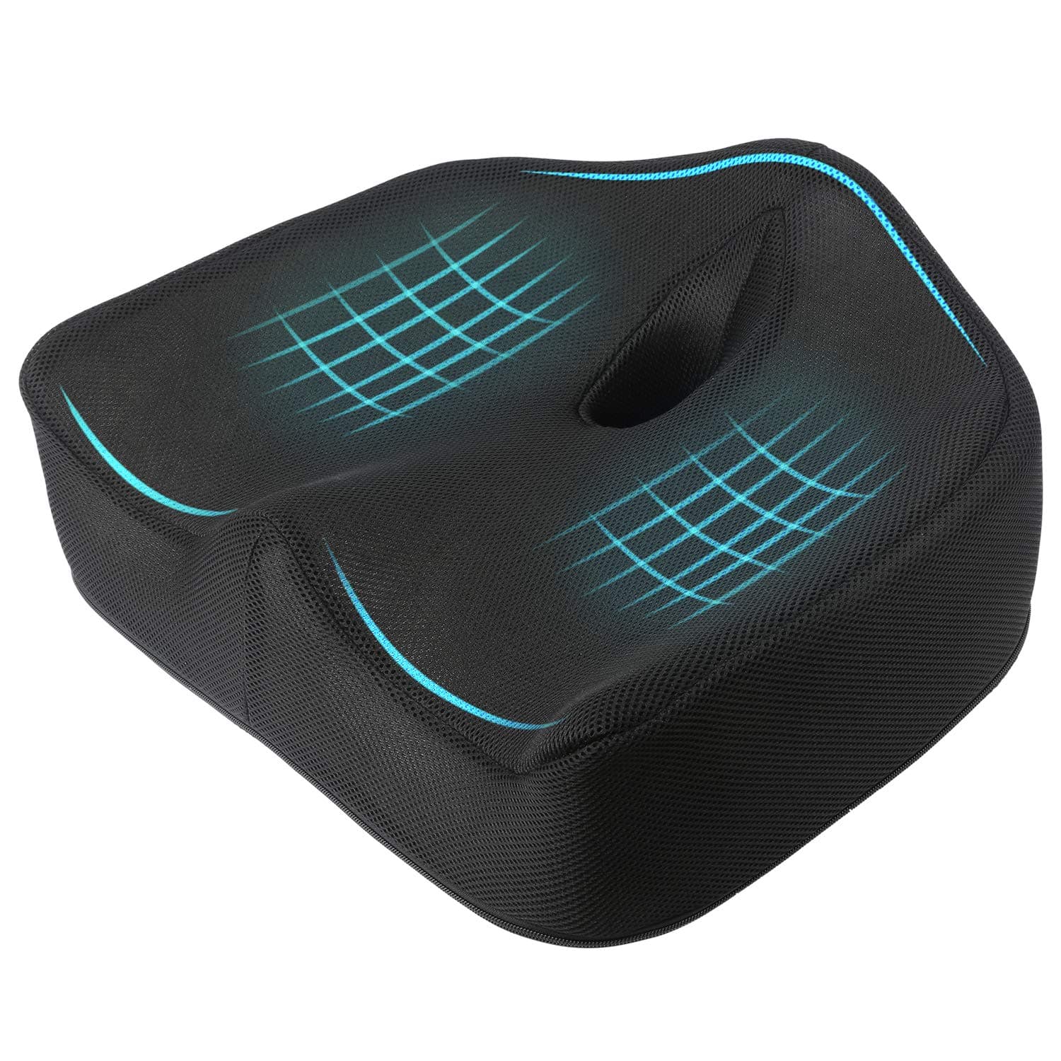 Windsleeping Latex Thick Seat Cushion for Coccyx Lower Back Tailbone Sciatica Hemorrhoid Pain Relief Hip shaping, Suitable for Office Chairs, Kitchen Chairs, Couches, Car Seats