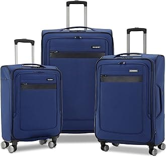 Ascella 3.0 Softside Expandable Luggage with Spinner Wheels, 3-Piece Set (20/24/28), Sapphire Blue