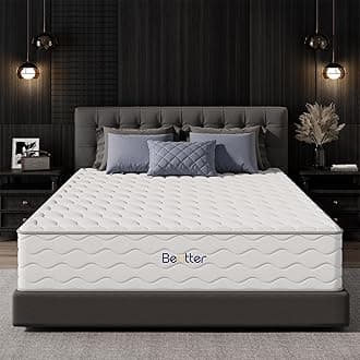 10 Inch King Size Mattress, Luxury Cooling Hybrid Mattress with Ice Silk Cover & Gel Memory Foam, 7-Zone Support, Extra Firm Bed for Couples, Strong Edge Support, No Sagging & Motion Isolation