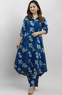 Leriya Fashion Kurta Sets for Woman | Kurti Set for Woman | Short Kurti for Women Latest | Kurtis | Anarkali Suit for Women | Dress | Ethnic Anarkali Straight Kurta Set with Palazzo Pants | Salwar Suit for Party Outfits