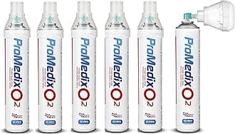 Promedix PR-994 Portable Oxygen Inhaler 12L in a Can 99.4% with Mouthpiece (6)