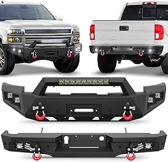 Silverado 1500 Front and Rear Bumper Kit for 2014 2015 Chevy Silverado 1500 Pickup